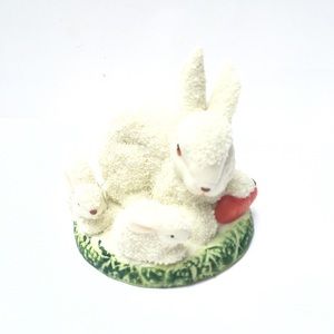 Vintage Cottagecore Rabbit Bunnies Easter Floral Collectibles Figurine